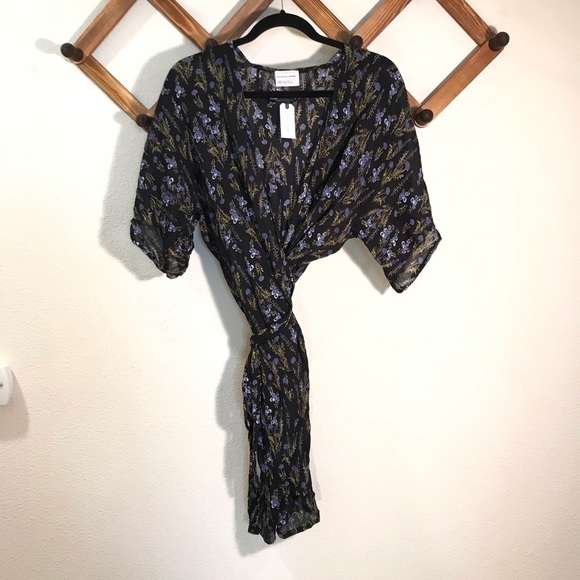 Melrose and Market | NWT kimono wrap swim cover up boho cardigan belted … - Picture 10 of 12